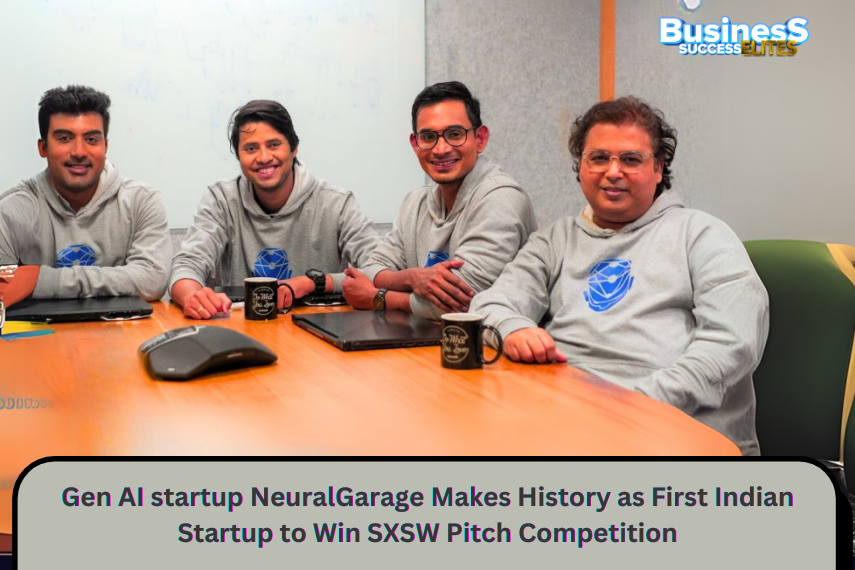 Gen AI startup NeuralGarage Makes History as First Indian Startup to Win SXSW Pitch Competition !