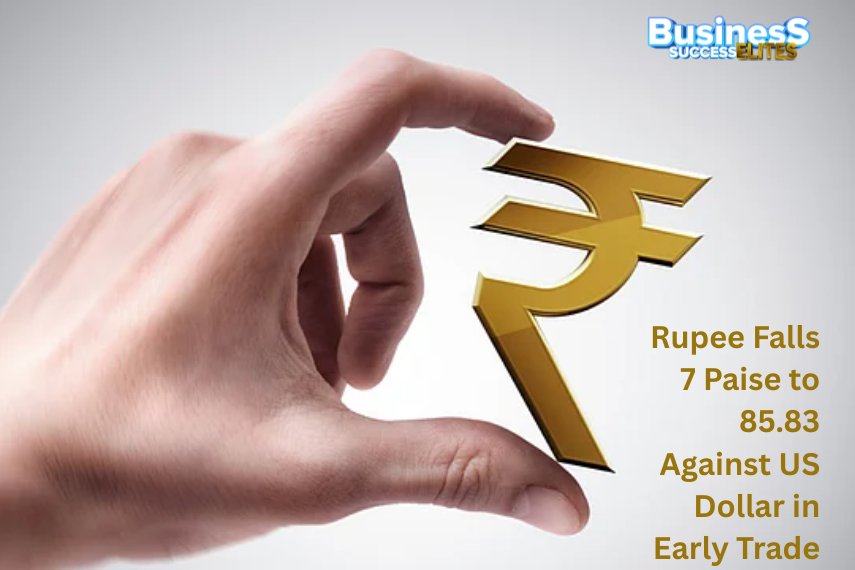 Rupee Falls 7 Paise to 85.83 Against US Dollar in Early Trade